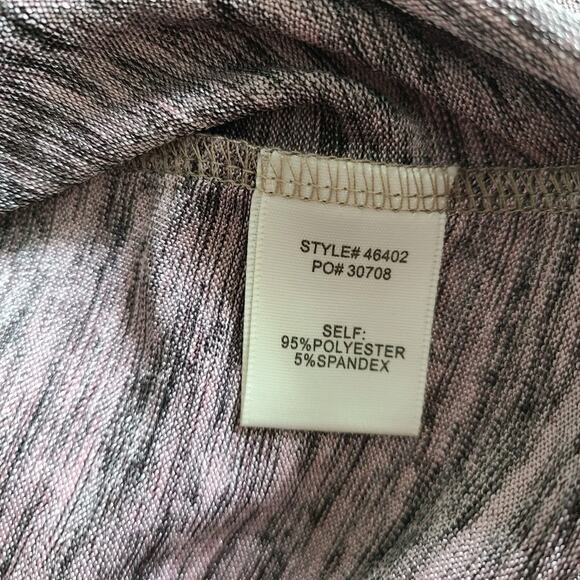 Skies Are Blue Babydoll Glitter Top Blouse Large Womens Gold Party Cocktail Club - Picture 9 of 10